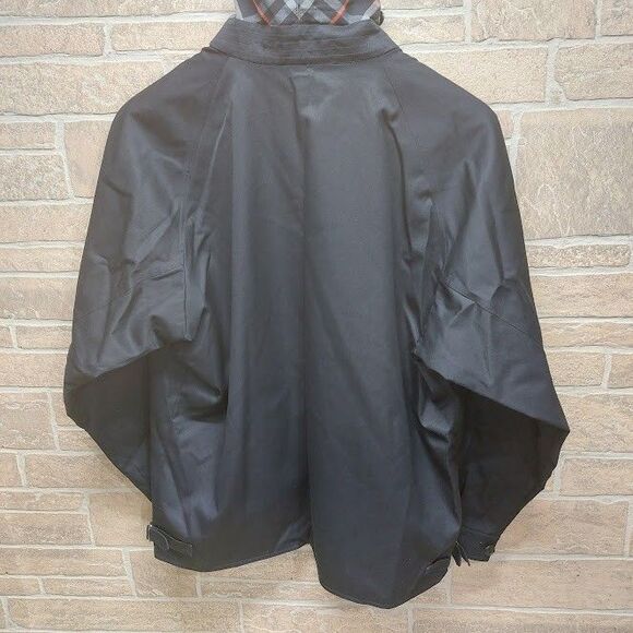 Burberrys Vintage Womens 14R Navy Harrington Jacket Nova Check Lining Excellent - Picture 9 of 16